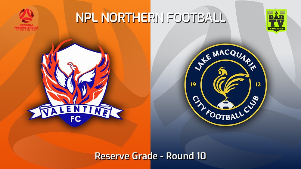 230506-NNSW NPLM Res Round 10 - Valentine Phoenix FC Res v Lake Macquarie City FC Res Minigame Slate Image