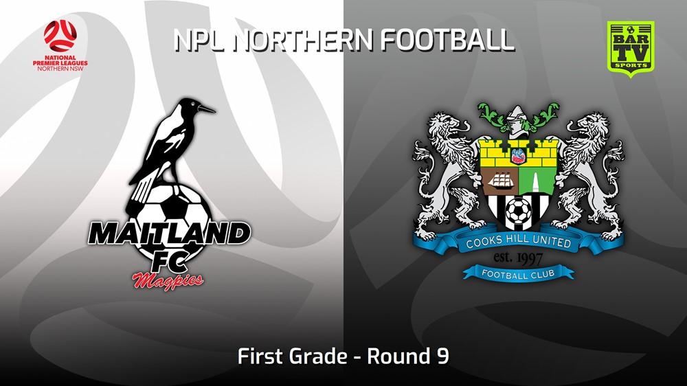 230429-NNSW NPLM Round 9 - Maitland FC v Cooks Hill United FC Slate Image