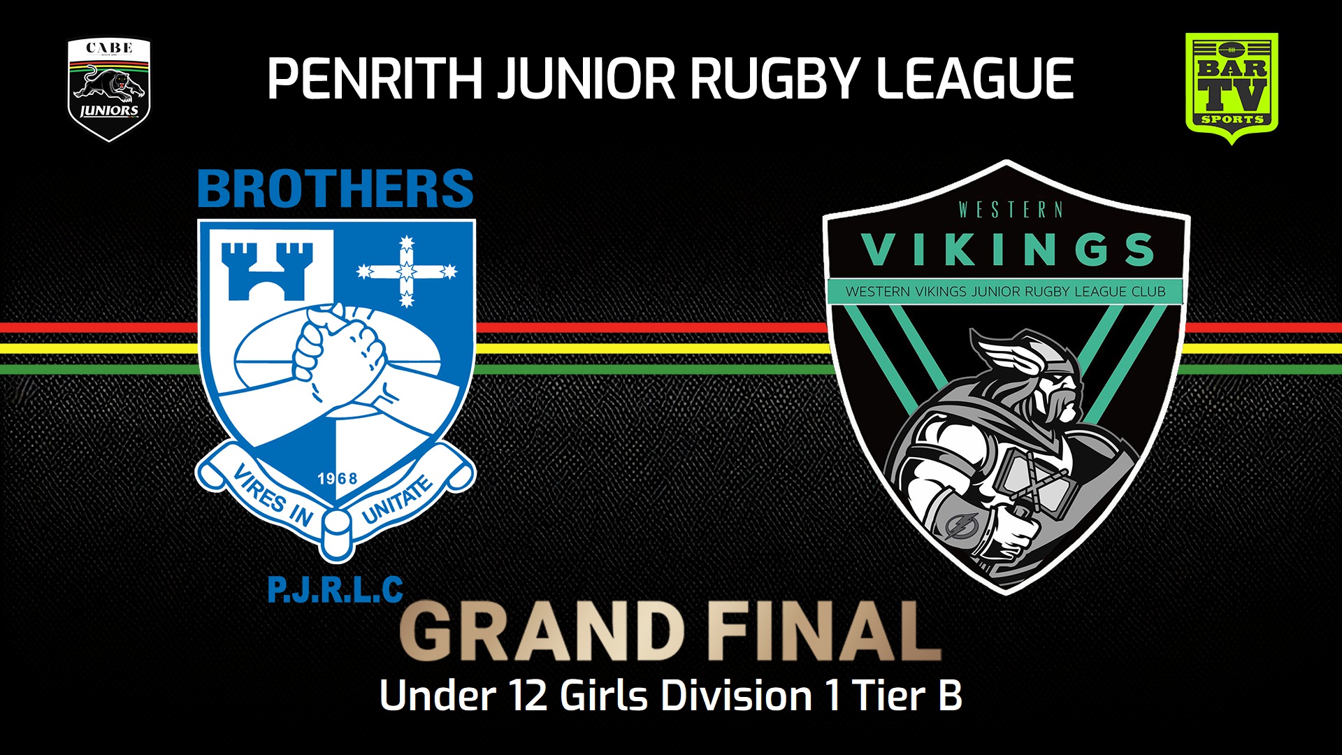 240907-video-Penrith & District Junior Rugby League Grand Final - Under 12 Girls Division 1B - Brothers v Western Vikings Slate Image