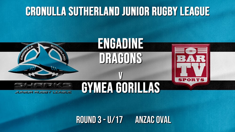 Cronulla JRL Round 3 - U/17 - Engadine Dragons v Gymea Gorillas Slate Image
