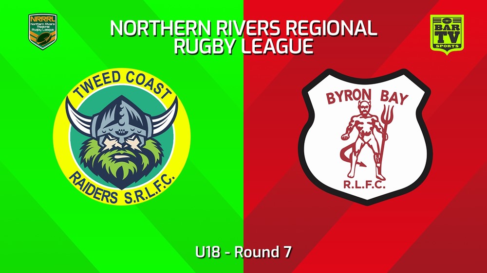 240519-video-Northern Rivers Round 7 - U18 - Tweed Coast Raiders v Byron Bay Red Devils Minigame Slate Image