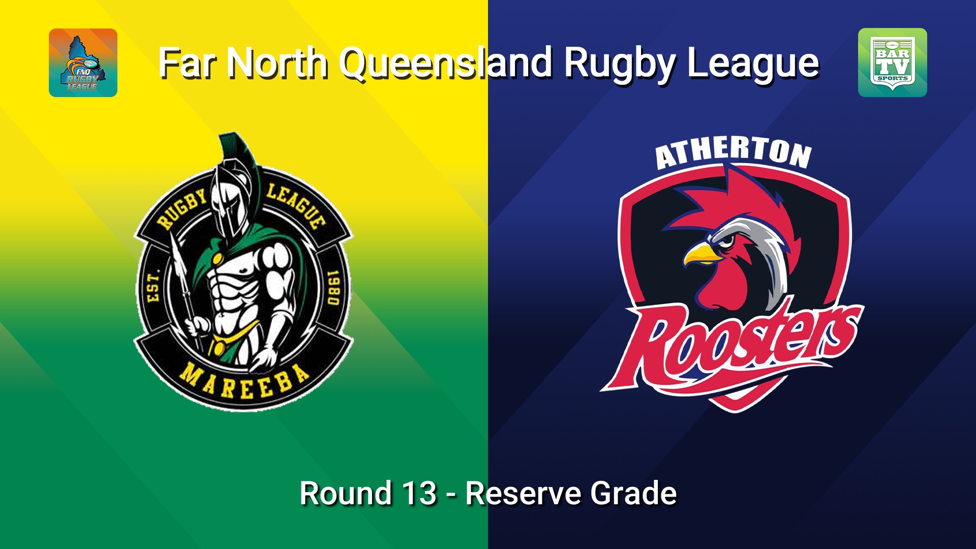 260627-video-FNQ Rugby League Round 13 - Reef Print & Design Reserve Grade - Mareeba Gladiators  v Atherton Roosters  Slate Image