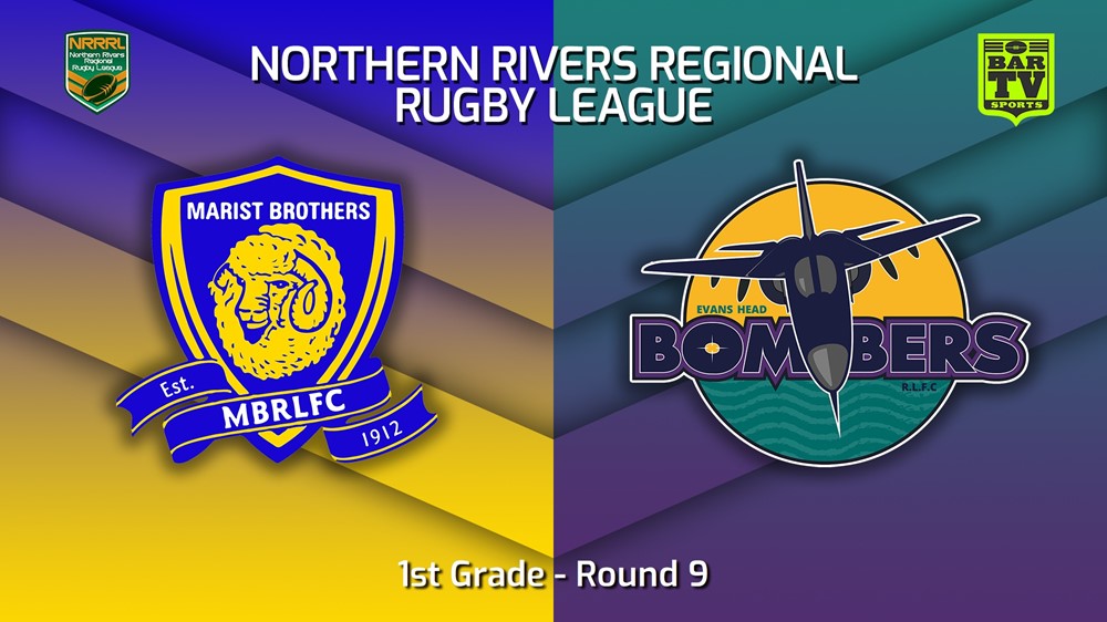230618-Northern Rivers Round 9 - 1st Grade - Lismore Marist Brothers v Evans Head Bombers Slate Image