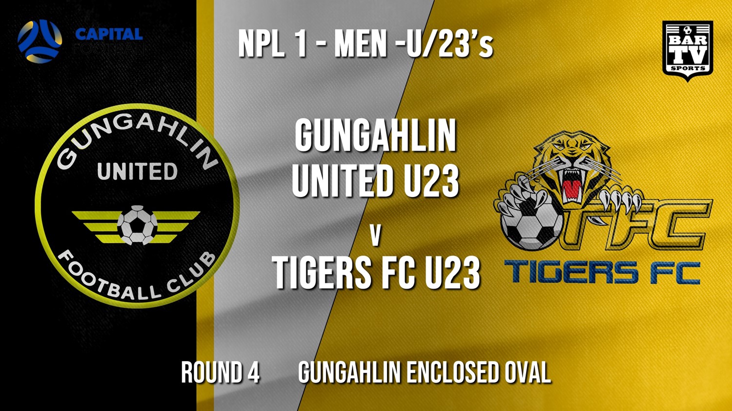 NPL1 Men - U23 - Capital Football  Round 4 - Gungahlin United U23 v Tigers FC U23 (1) Minigame Slate Image