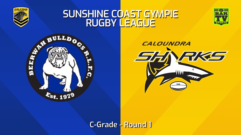 240406-Sunshine Coast RL Round 1 - C-Grade - Beerwah Bulldogs v Caloundra Sharks Slate Image