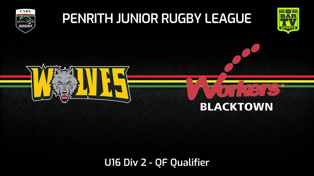 230813-Penrith & District Junior Rugby League QF Qualifier - U16 Div 2 - Windsor Wolves v Blacktown Workers Slate Image