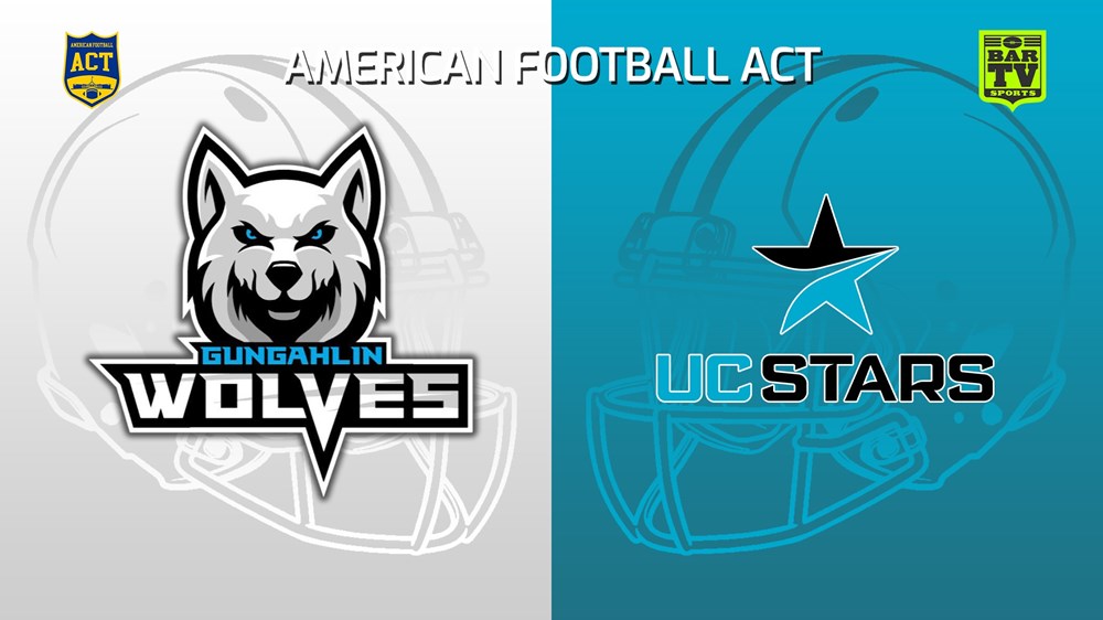 241012-video-American Football ACT Round 6 - Seniors - Gungahlin Wolves v UC Stars Slate Image