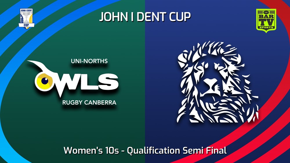230812-John I Dent (ACT) Qualification Semi Final - Women's 10s - UNI-North Owls v Australian Defence Force Academy Minigame Slate Image