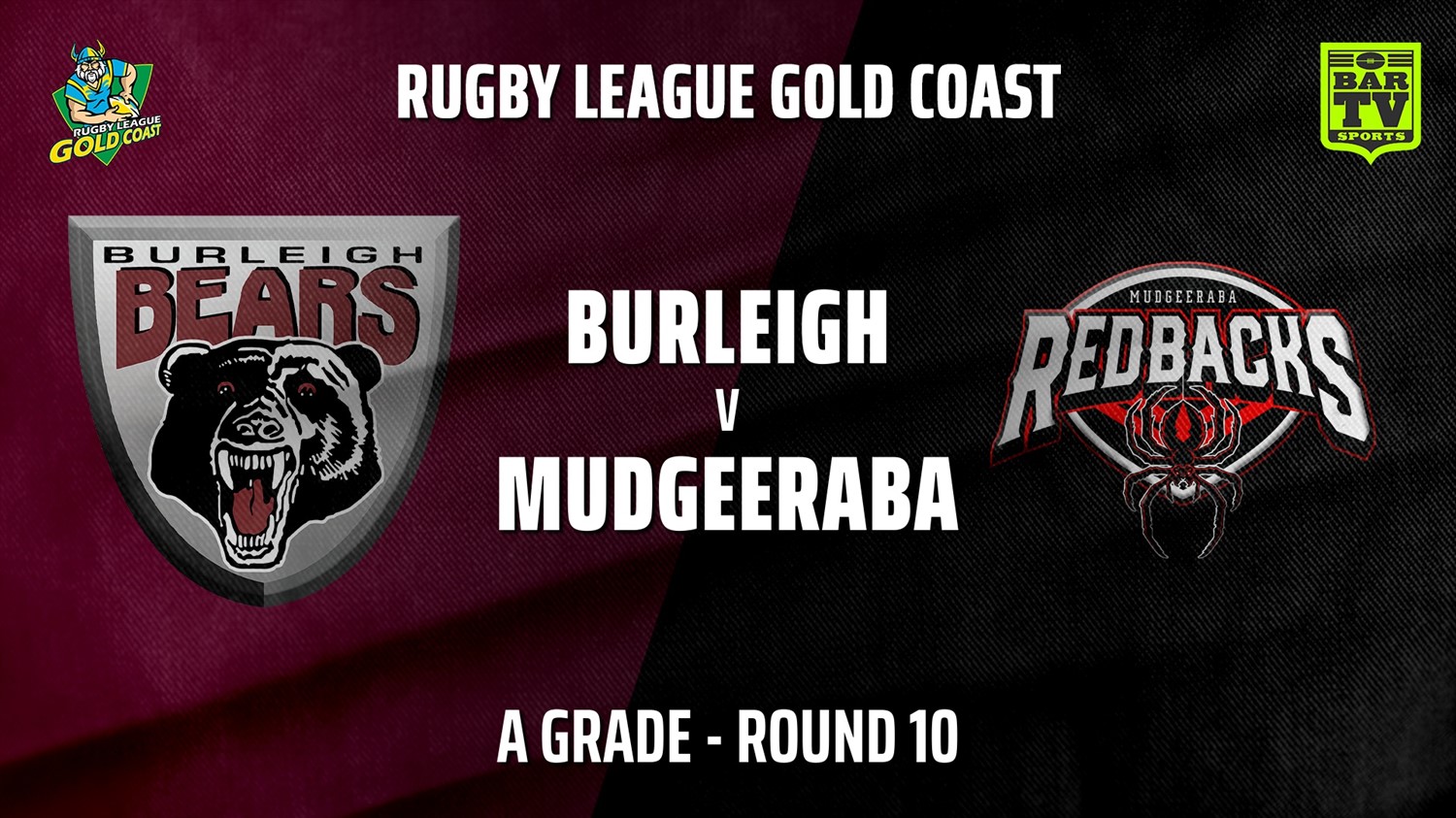 210718-Gold Coast Round 10 - A Grade - Burleigh Bears v Mudgeeraba Redbacks Minigame Slate Image