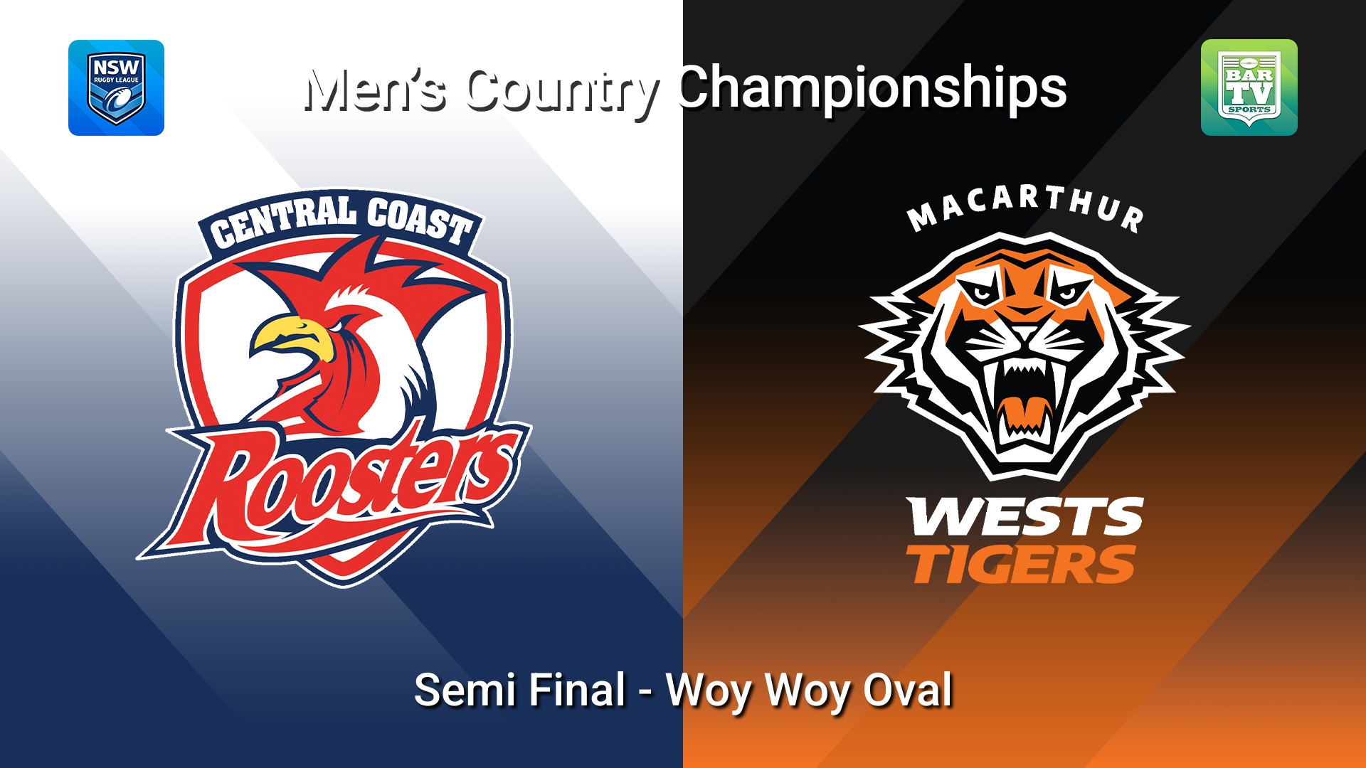 260321-video-NSWRL Mens Country Championships Semi Final - Central Coast Roosters v Macarthur Tigers Slate Image