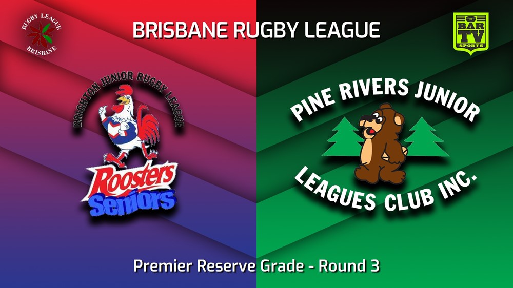 230401-BRL Round 3 - Premier Reserve Grade - Brighton Roosters v Pine Rivers Bears Slate Image