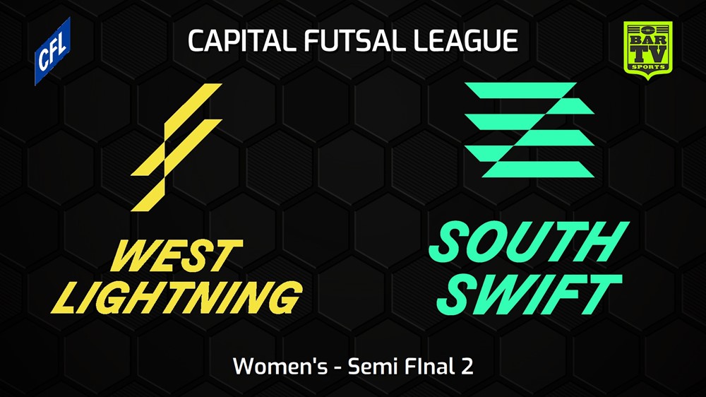230210-Capital Football Futsal Semi FInal 2 - Women's - West Canberra Lightning v South Canberra Swift Slate Image