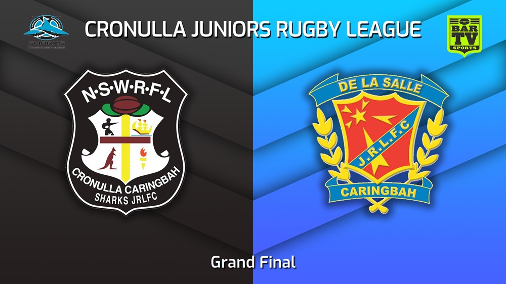 230826-Cronulla Juniors Grand Final - U14 Gold - Cronulla Caringbah v De La Salle Minigame Slate Image