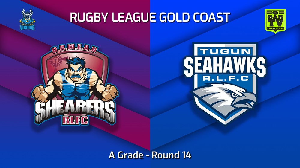 220717-Gold Coast Round 14 - A Grade - Ormeau Shearers v Tugun Seahawks Minigame Slate Image