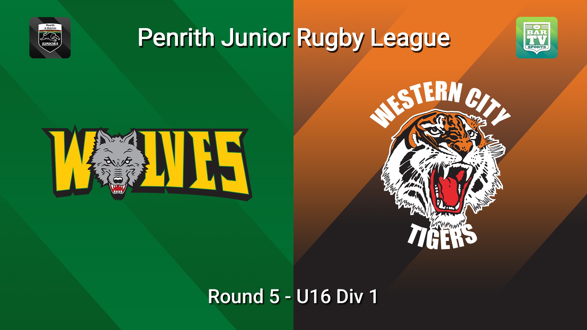 260523-video-Penrith & District Junior Rugby League Round 5 - U16 Div 1 - Windsor Wolves v Western City Tigers Slate Image