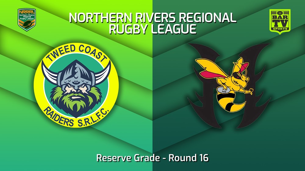 230813-Northern Rivers Round 16 - Reserve Grade - Tweed Coast Raiders v Cudgen Hornets Minigame Slate Image