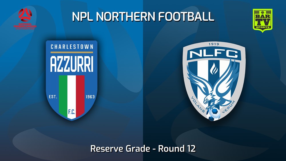 230521-NNSW NPLM Res Round 12 - Charlestown Azzurri FC Res v New Lambton FC (Res) Slate Image