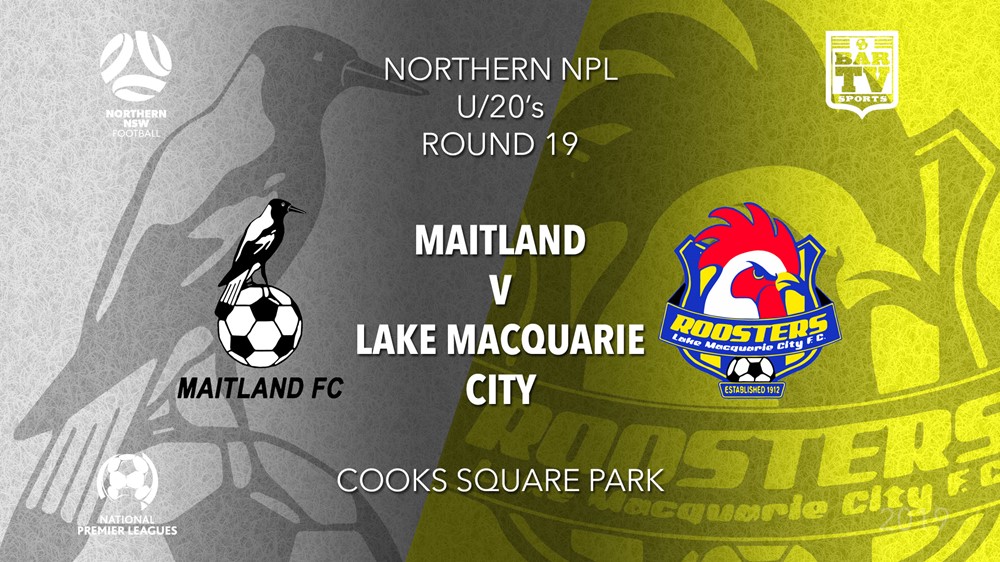 NPL Youth - Northern NSW Round 19 - Maitland FC U20 v Lake Macquarie City FC U20 Slate Image