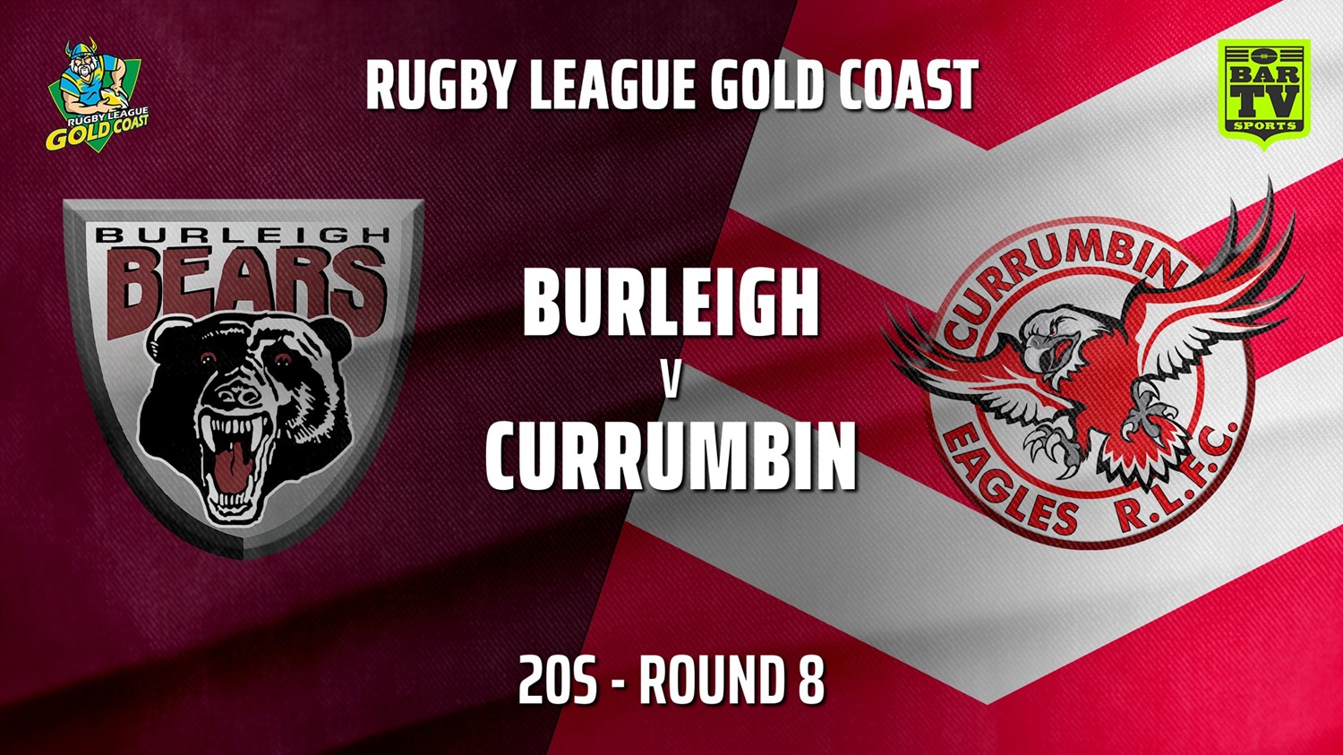 210725-Gold Coast Round 8 - 20s - Burleigh Bears v Currumbin Eagles Slate Image