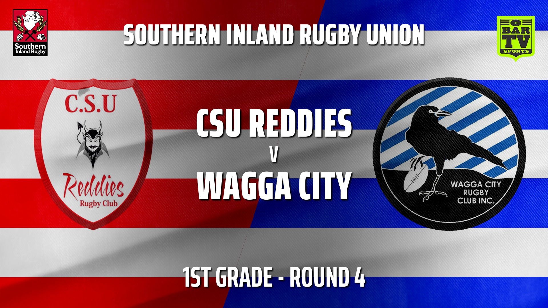 210501-Southern Inland Rugby Union Round 4 - 1st Grade - CSU Reddies v Wagga City Slate Image