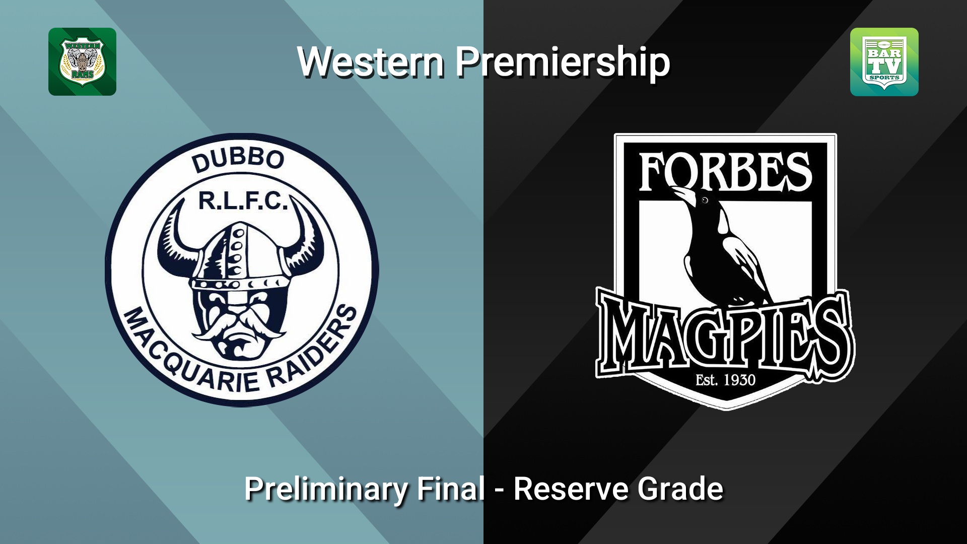260830-video-Western Premiership Preliminary Final - Reserve Grade - Dubbo Macquarie Raiders v Forbes Magpies Slate Image