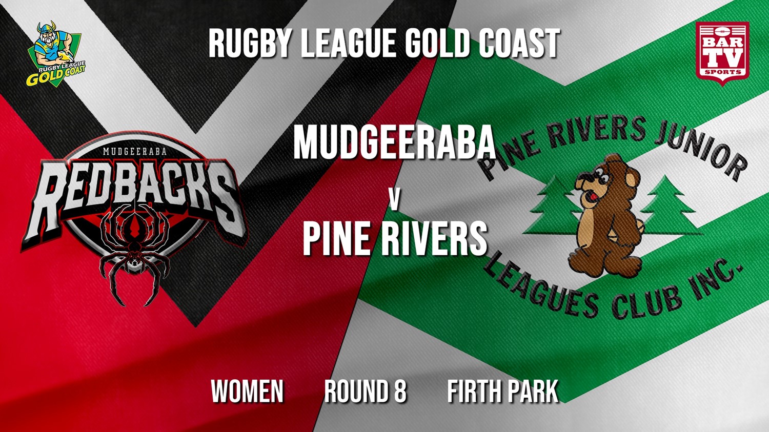 RLGC Round 8 - Women's - Mudgeeraba Redbacks v Pine Rivers Bears Minigame Slate Image