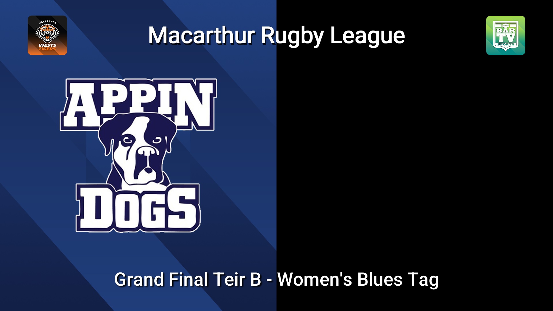 260904-video-Macarthur RL Grand Final Teir B - Women's Blues Tag - Appin Dogs v Bargo Bunnies Slate Image