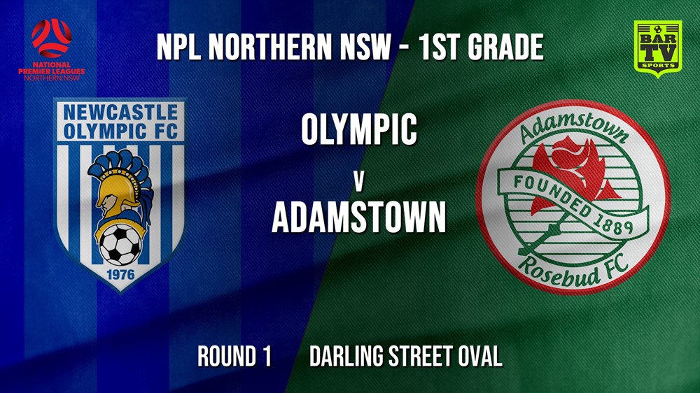 NPL - NNSW Round 1 - Newcastle Olympic v Adamstown Rosebud FC Slate Image