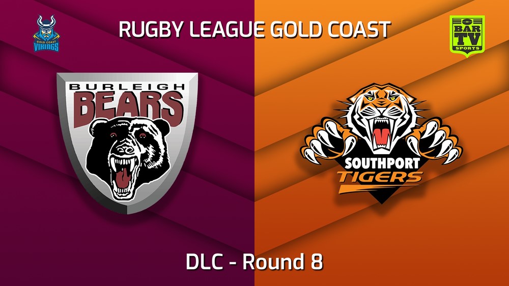 220527-Gold Coast Round 8 - DLC - Burleigh Bears v Southport Tigers Slate Image