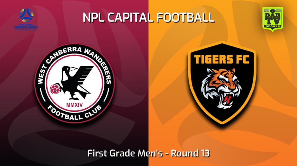 230708-Capital NPL Round 13 - West Canberra Wanderers v Tigers FC Minigame Slate Image