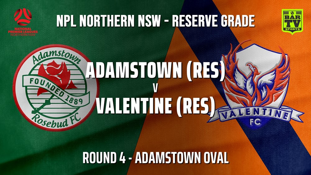 NPL NNSW RES Round 4 - Adamstown Rosebud FC v Valentine Phoenix FC Slate Image