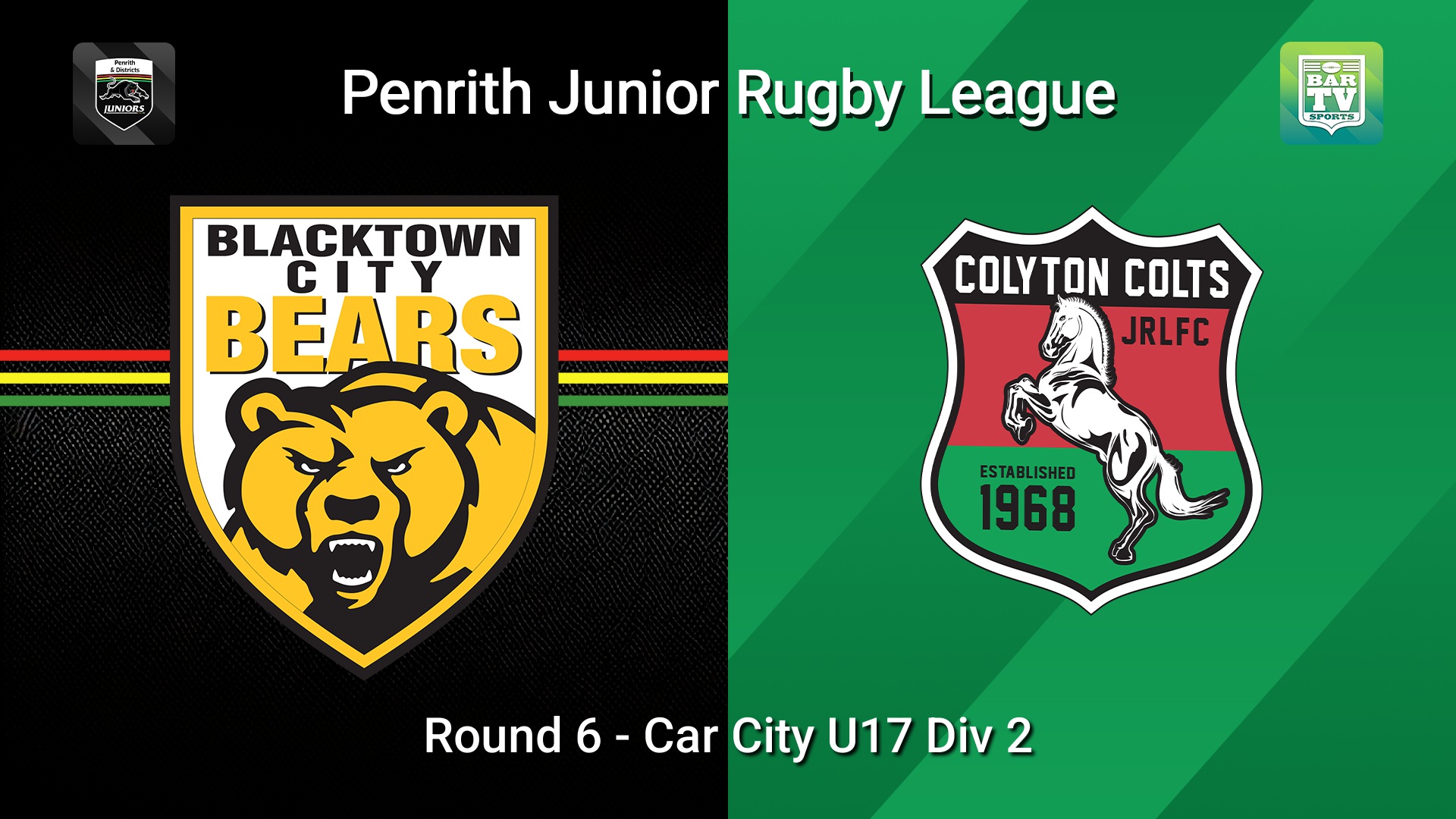 260530-video-Penrith & District Junior Rugby League Round 6 - Car City U17 Div 2 - Blacktown City v Colyton Slate Image