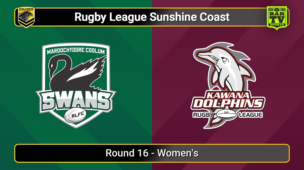 250802-video-Sunshine Coast RL Round 16 - Women's - Maroochydore Swans v Kawana Dolphins Slate Image