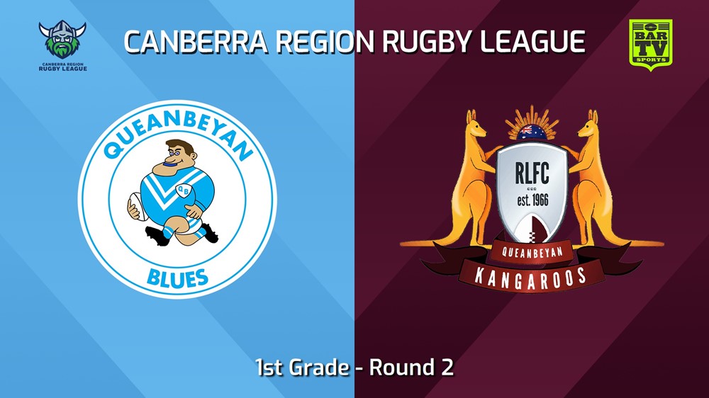 240413-Canberra Round 2 - 1st Grade - Queanbeyan Blues v Queanbeyan Kangaroos Slate Image