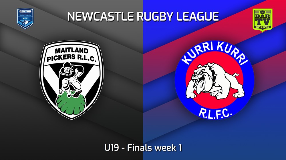 230813-Newcastle RL Finals week 1 - U19 - Maitland Pickers v Kurri Kurri Bulldogs Slate Image