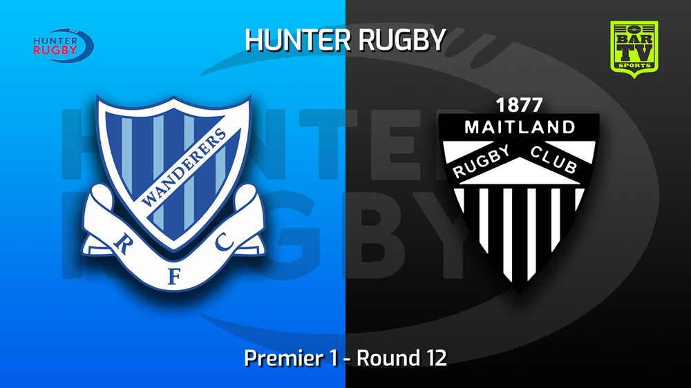 220716-Hunter Rugby Round 12 - Premier 1 - Wanderers v Maitland Slate Image