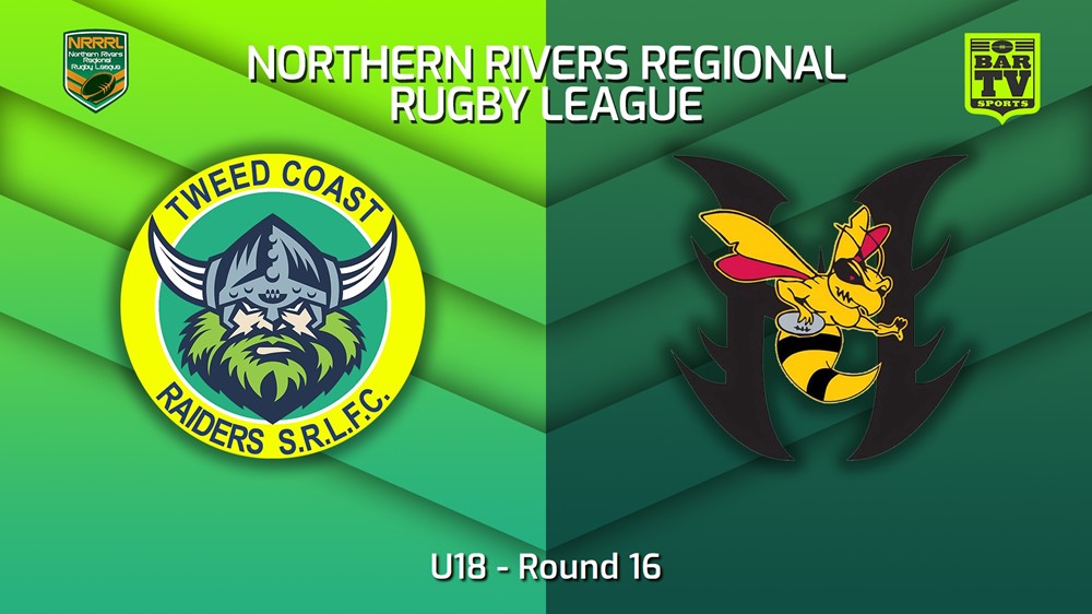 230813-Northern Rivers Round 16 - U18 - Tweed Coast Raiders v Cudgen Hornets Minigame Slate Image