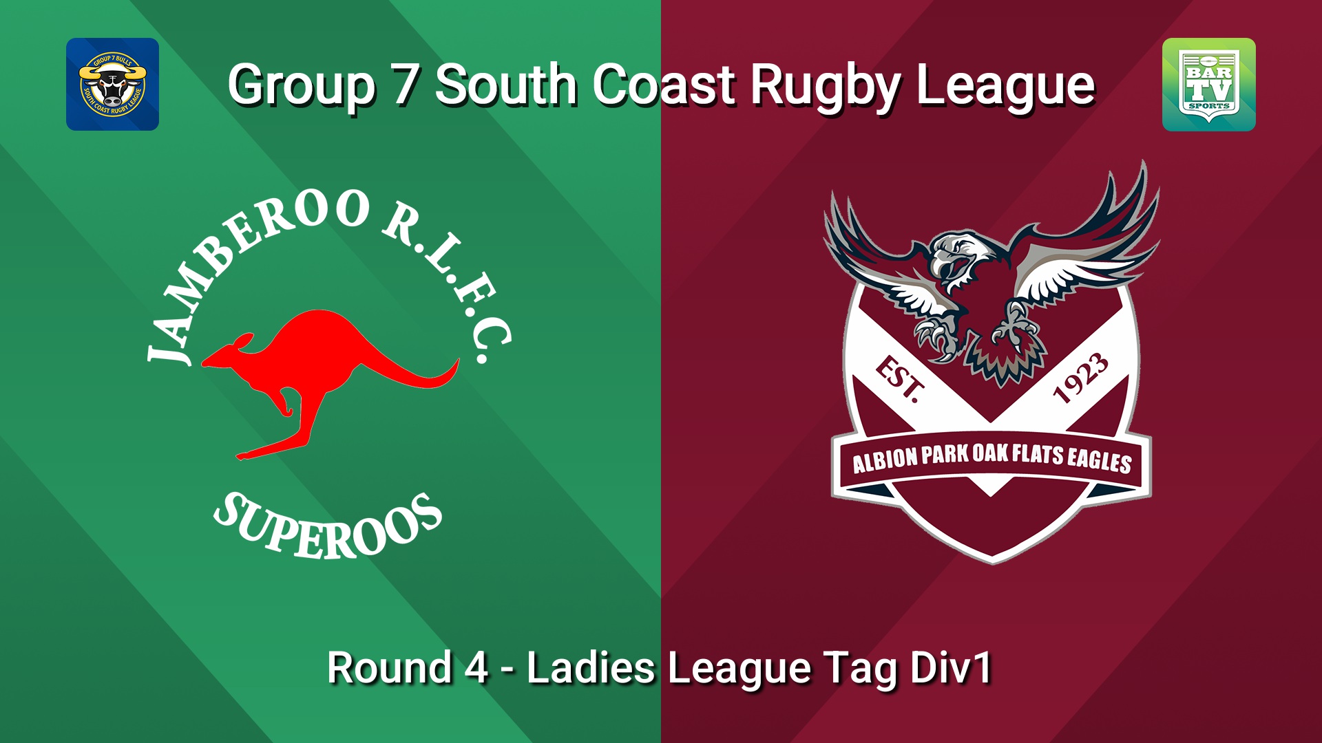 260510-video-South Coast Round 4 - Ladies League Tag Div1 - Jamberoo Superoos v Albion Park Oak Flats Slate Image