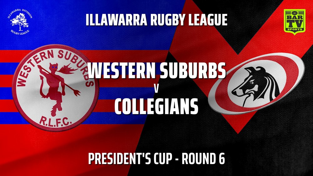 210522-IRL Round 6 - President's Cup - Western Suburbs Devils v Collegians Slate Image