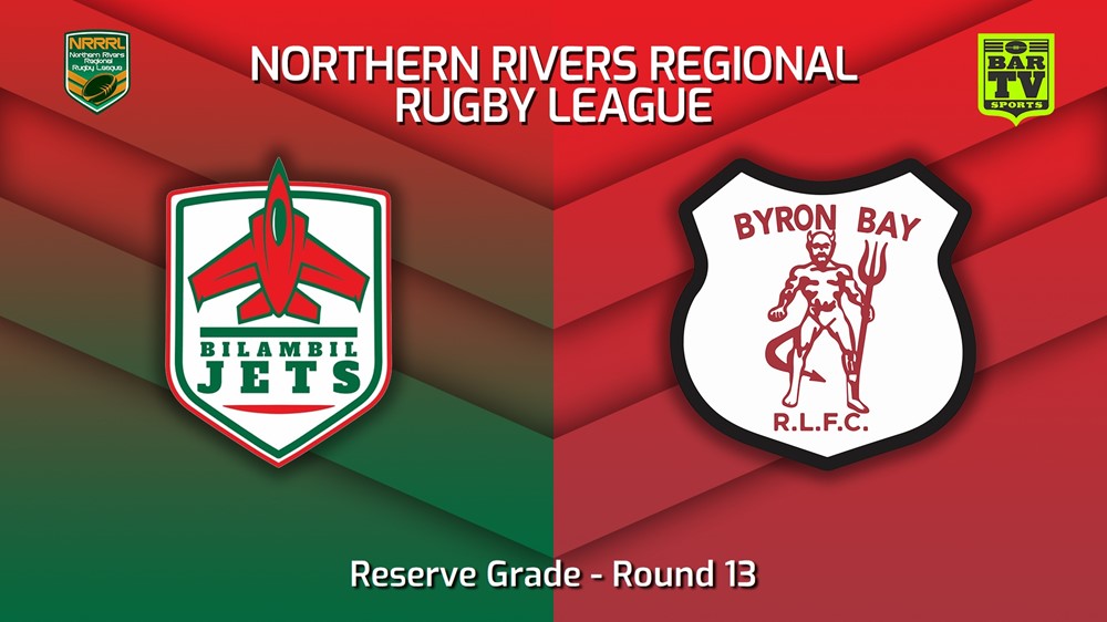 230716-Northern Rivers Round 13 - Reserve Grade - Bilambil Jets v Byron Bay Red Devils Minigame Slate Image