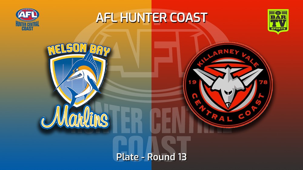 220716-AFL Hunter Central Coast Round 13 - Plate - Nelson Bay Marlins v Killarney Vale Bombers Slate Image