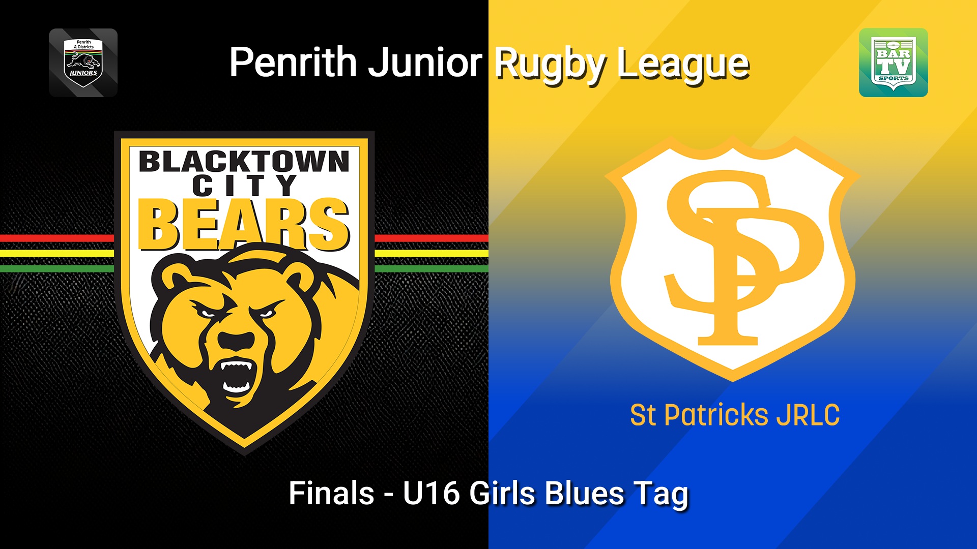 260816-video-Penrith & District Junior Rugby League Finals - U16 Girls Blues Tag - Blacktown City v St Patricks Slate Image