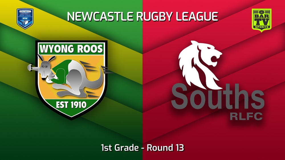 220625-Newcastle Round 13 - 1st Grade - Wyong Roos v South Newcastle Lions Slate Image