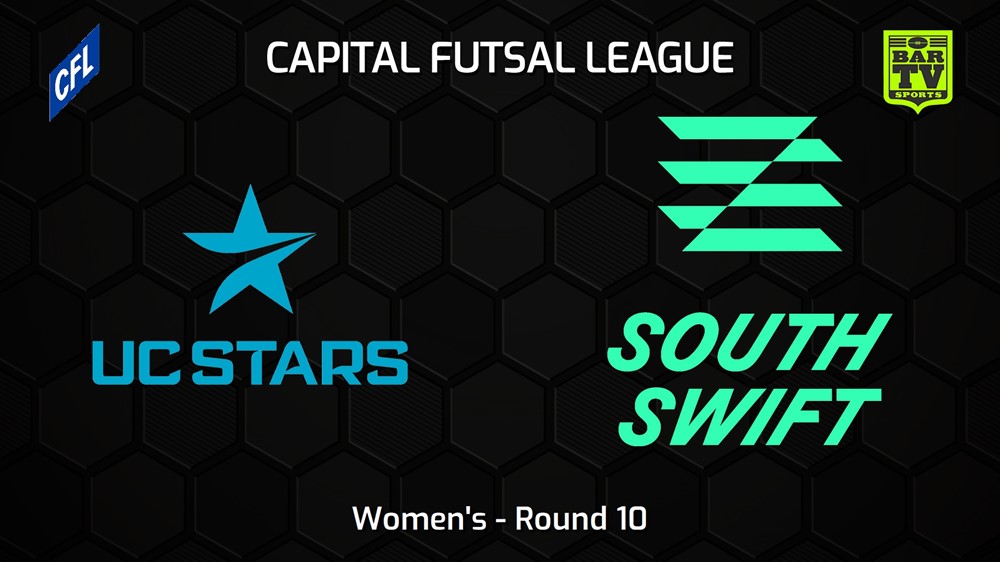 240127-Capital Football Futsal Round 10 - Women's - UC Stars FC v South Canberra Swift Slate Image