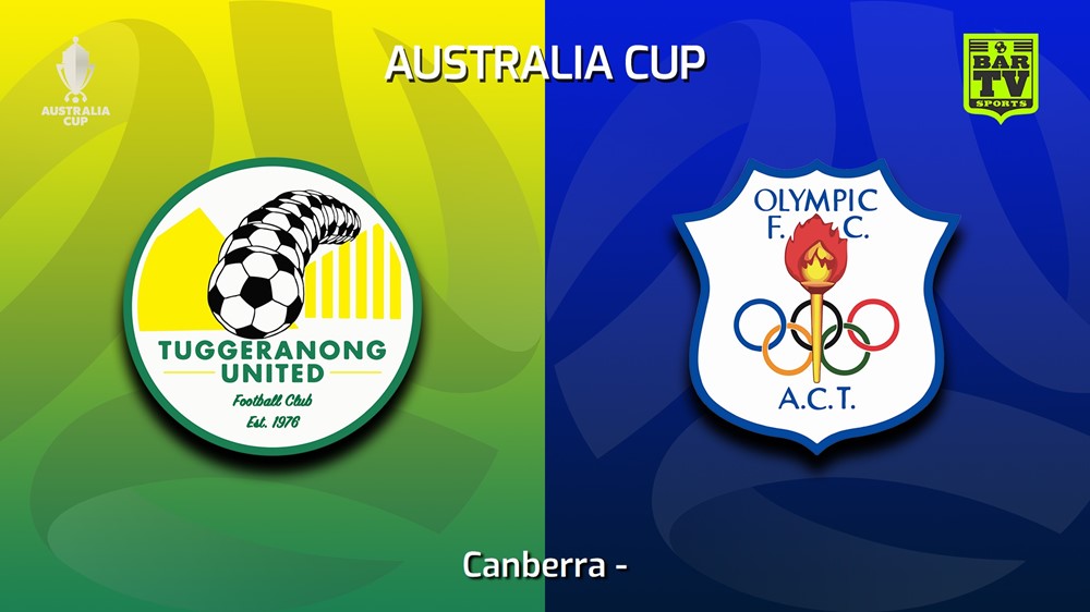 230315-Australia Cup Qualifying Canberra Tuggeranong United v Canberra Olympic FC Slate Image