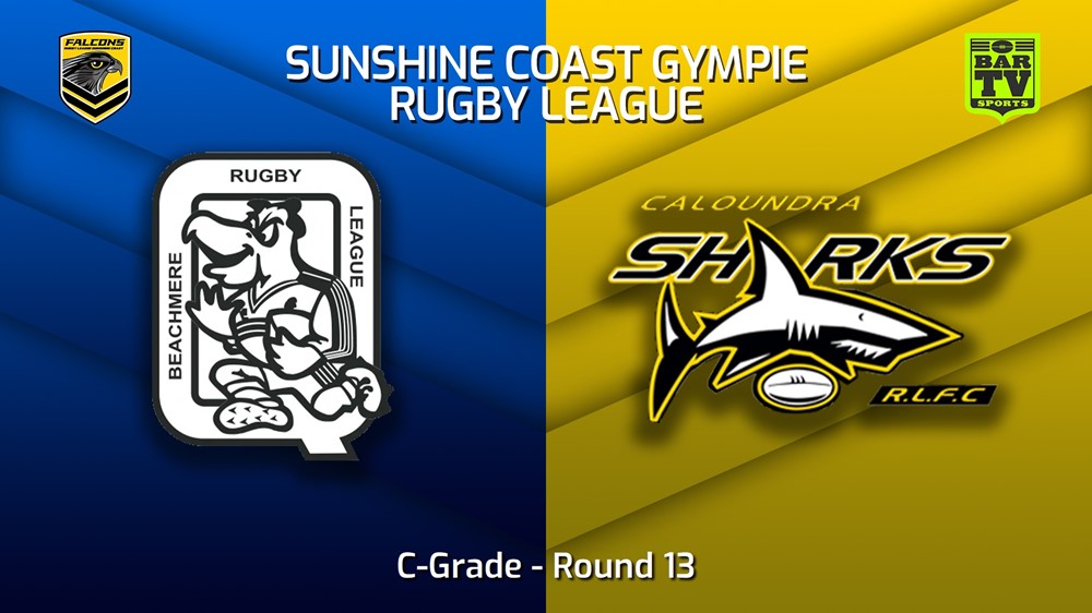 230715-Sunshine Coast RL Round 13 - C-Grade - Beachmere Pelicans v Caloundra Sharks Minigame Slate Image