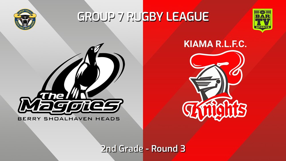 240420-video-South Coast Round 3 - 2nd Grade - Berry-Shoalhaven Heads Magpies v Kiama Knights Minigame Slate Image