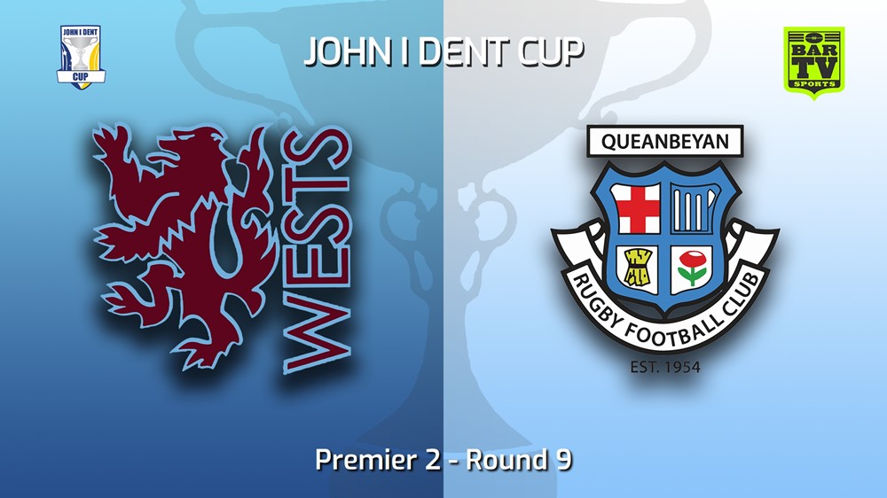 220625-John I Dent (ACT) Round 9 - Premier 2 - Wests Lions v Queanbeyan Whites Slate Image