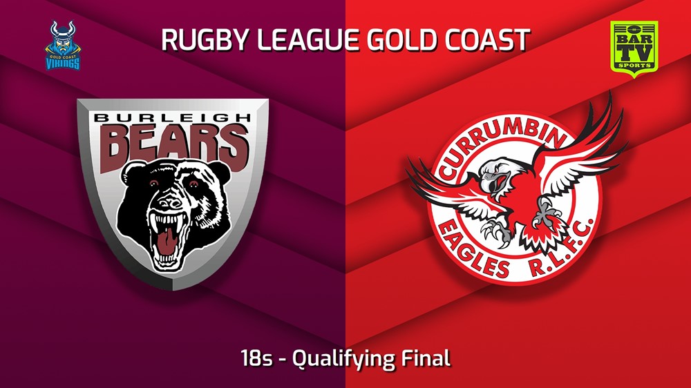 220828-Gold Coast Qualifying Final - 18s - Burleigh Bears v Currumbin Eagles Slate Image