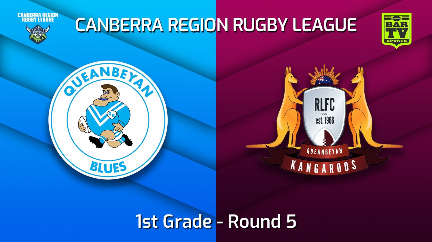 MINI GAME: Canberra Round 5 - 1st Grade - Queanbeyan Blues v Queanbeyan Kangaroos Slate Image